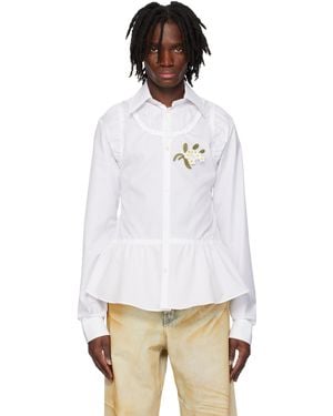 Egonlab ホワイト Poplin Top シャツ