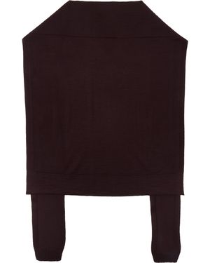 【関税込み】LEMAIRE バーガンディ Trompe L'oeil ストール LEMAIRE / unisex WRAP SCARF | LA VILLA ROUGE