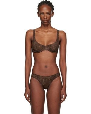 Fruity Booty Leopard Shania Bra - Black