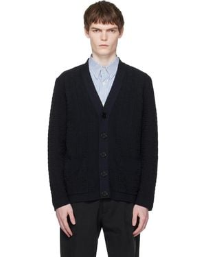 Balmain Monogram Vanise Knit Cardigan - Black