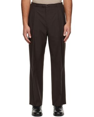 LE17SEPTEMBRE Pleat Belted Pants - Black