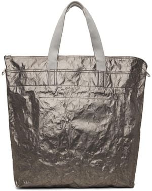 Rick Owens ガンメタル ラージ Shuttle バッグ - メタリック