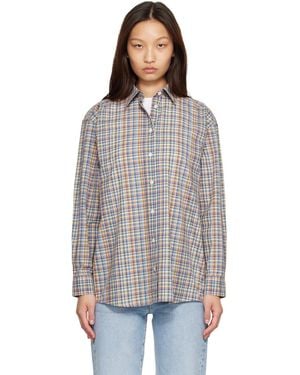 TOTEME Classic Check Shirt - Grey