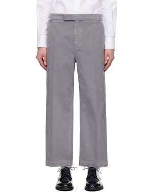 Thom Browne グレー コットンツイル ユーティリティパンツ - マルチカラー