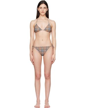 Burberry Check Bikini - Natural