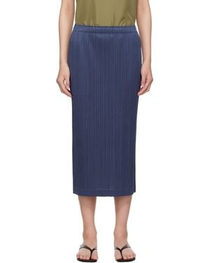 スカート ISSEY MIYAKE Woman Skirt Navy IM46KG815 79 Issey miyake skirt navy - Gem