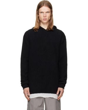 Rick Owens Tower Pullover Hoodie - Black