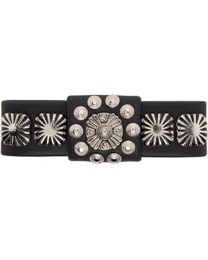 Toga Leather Hair Clip - Black