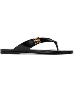 Givenchy Tong 4G Liquid Flip-Flops - Black