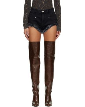 Isabel Marant Eneidala Denim Shorts - Black