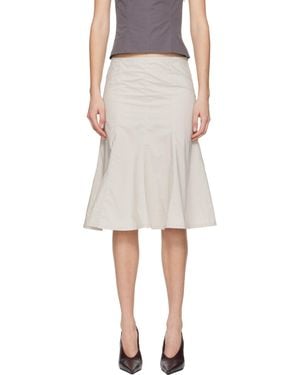 Belle Anna Taupe Kaya Midi Skirt - Black