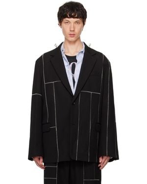 Doublet Frankenstein Cutting Blazer - Black