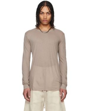 Rick Owens トープ Hollywood Basic 長袖Tシャツ - マルチカラー