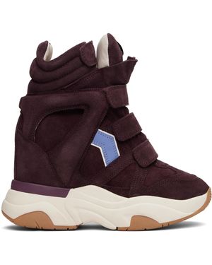 Isabel Marant Burgundy Balskee Trainers - Purple