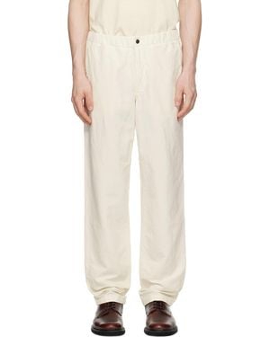 Norse Projects Ezra Relaxed Cotton Linen Trousers - Natural