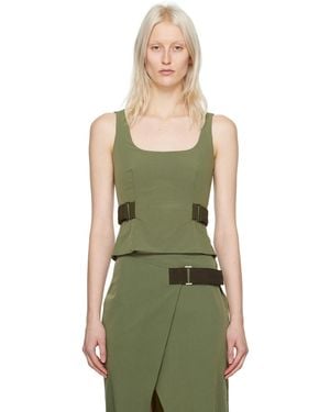 Miaou Green Leila Tank Top