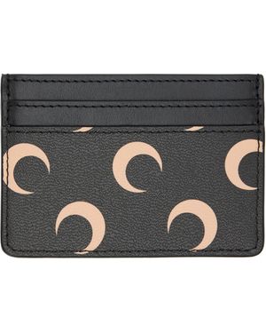 Marine Serre Screen Print Leather Card Holder - Gray