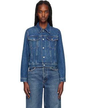 RE/DONE Baby Trucker Denim Jacket - Blue