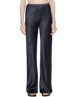 SILK LAUNDRY Bias-Cut Lounge Pants - Blue