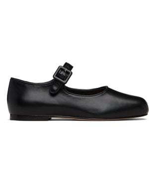 Sandy Liang Pointe Mary Jane Ballerina Flats - Black