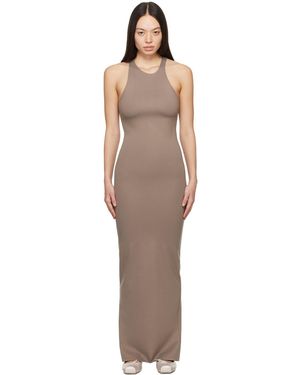 Paris Georgia Basics Ssense Exclusive Taupe 'Elemental By ' Frederick Maxi Dress - Black