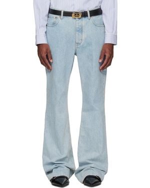 Valentino 5 Pocket Flare Jeans - Blue