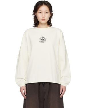 Rhude Off- Grand Cru Crest Ls T-Shirt - White