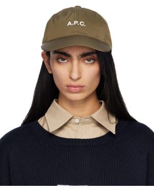 A.P.C. Khaki Charlie Cap - Blue