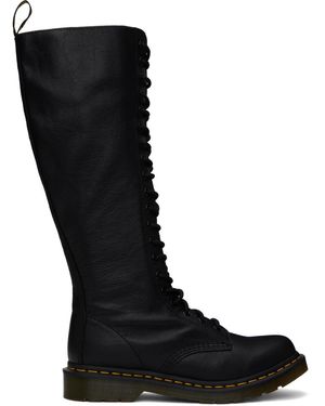 Dr. Martens ブラック レザー 1B60 Virginia ブーツ