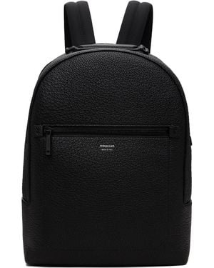 Ferragamo Leather Backpack - Black
