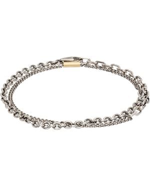 Title Of Work Mixed Metal Necklace - Black