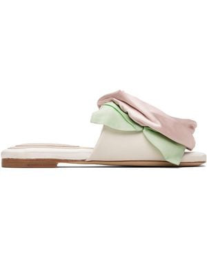 Simone Rocha Pressed Rosette Slides - Black