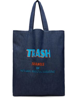 Needles Large Grocery Denim Tote - Blue