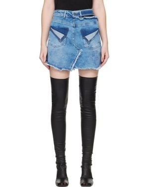 OTTOLINGER Reversed Denim Miniskirt - Blue