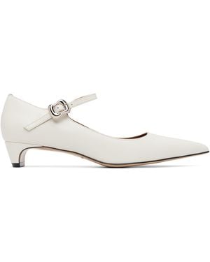 ShuShu/Tong Low-heel Mary Jane Heels - White