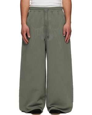Lu'u Dan Raw-Cut Bontan Joggers - Green