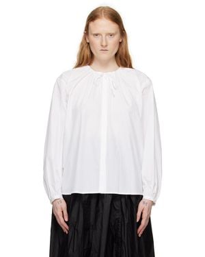 Amomento Shirred Blouse - White