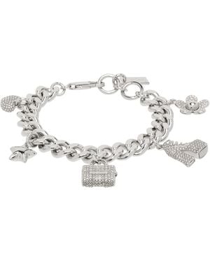 Marc Jacobs 'the Pave Mini Icon Charm' Bracelet - Black