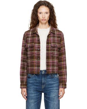 R13 Blouson Écourté Rembourré Brun - Marron