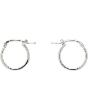 MM6 by Maison Martin Margiela ロゴ フープピアス - ブラック