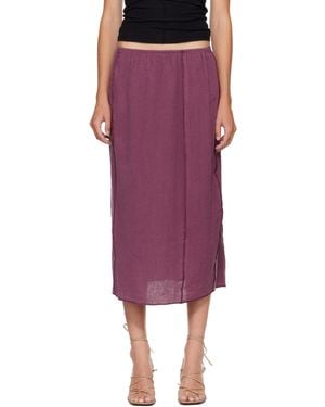 Baserange Shok Midi Skirt - Purple