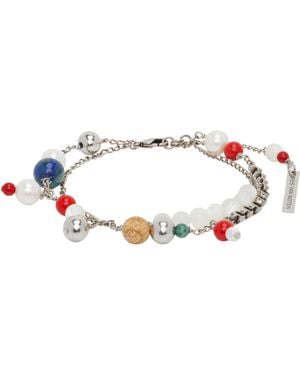 Dries Van Noten Double Chain Charm Bracelet - Black