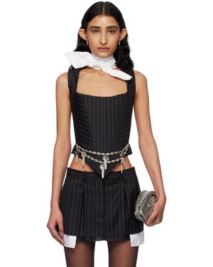 Dilara Findikoglu Haut De Style Corset Ceo Noir
