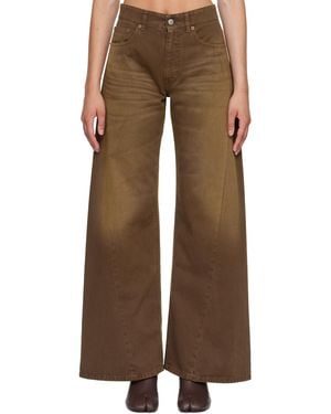 MM6 by Maison Margiela Faded Pants - Brown
