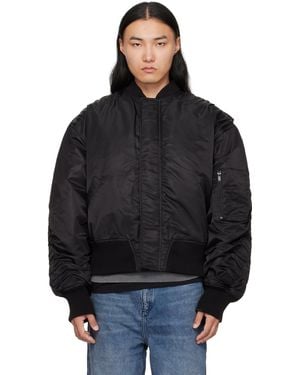 Han Kjobenhavn ブラック オーバーサイズ パデッド ボンバージャケット