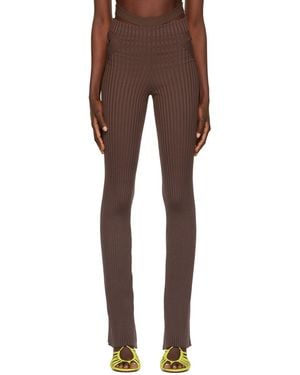 ANDREADAMO Andreādamo Cut-out Trousers - Brown