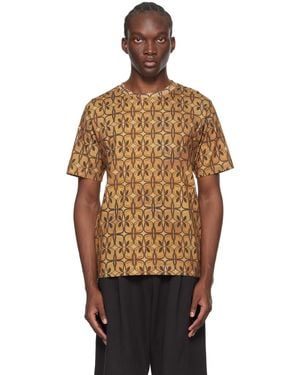 Dries Van Noten Brown Crewneck T-shirt - Multicolour