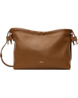 A.P.C. ブラウン Ninon バッグ - ブラック