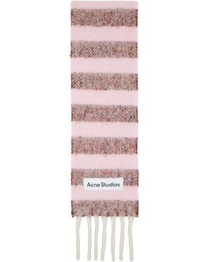 Acne Studios Fringed Wool Skinny Scarf - Multicolour