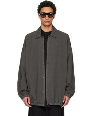 Fear Of God Garment Dyed Cotton Windbreaker Jacket - Grey